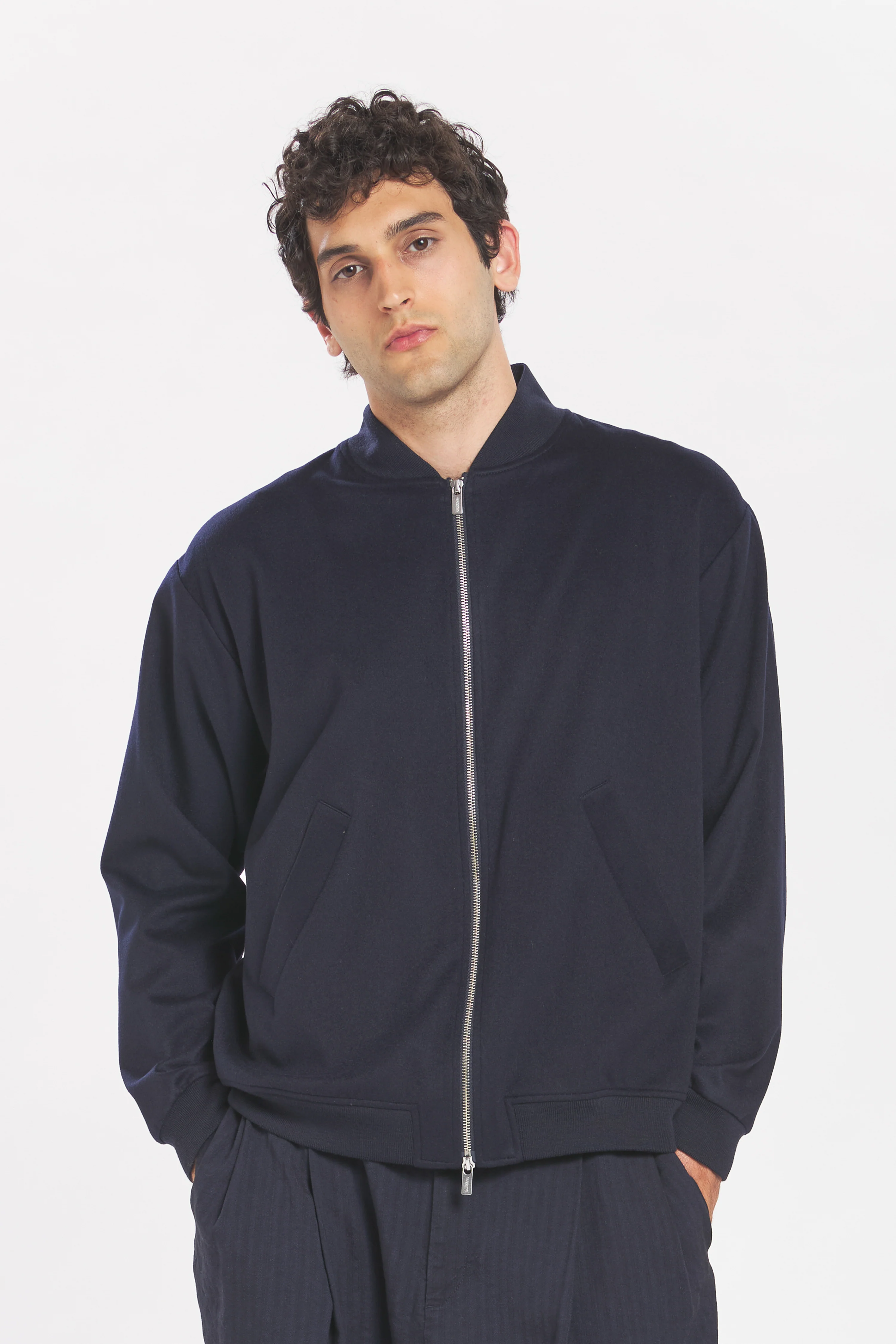 Coat Gabier Cachemire Navy - Image 4