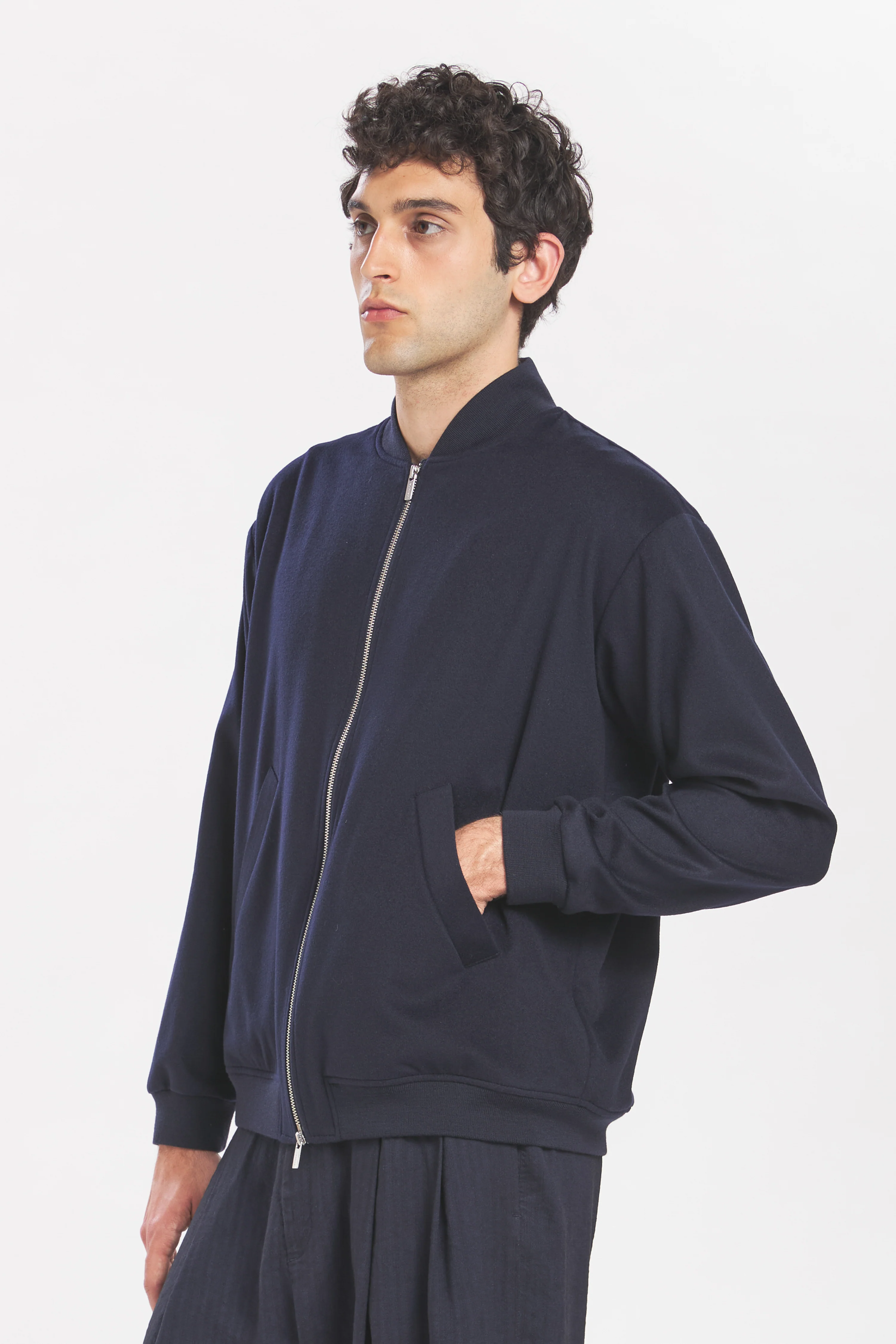Coat Gabier Cachemire Navy - Image 5