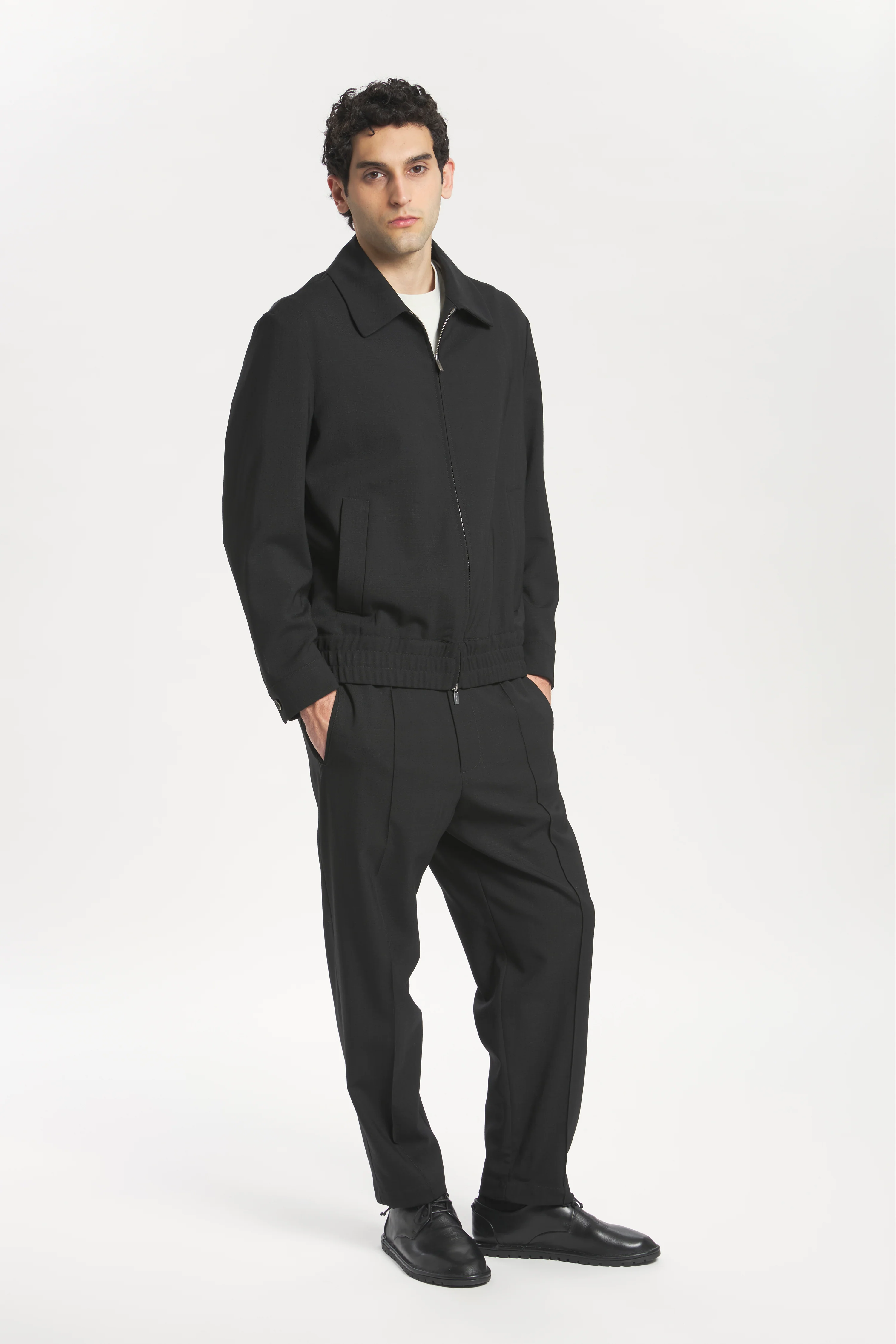 Coat  Tibio Grana Nero - Image 3