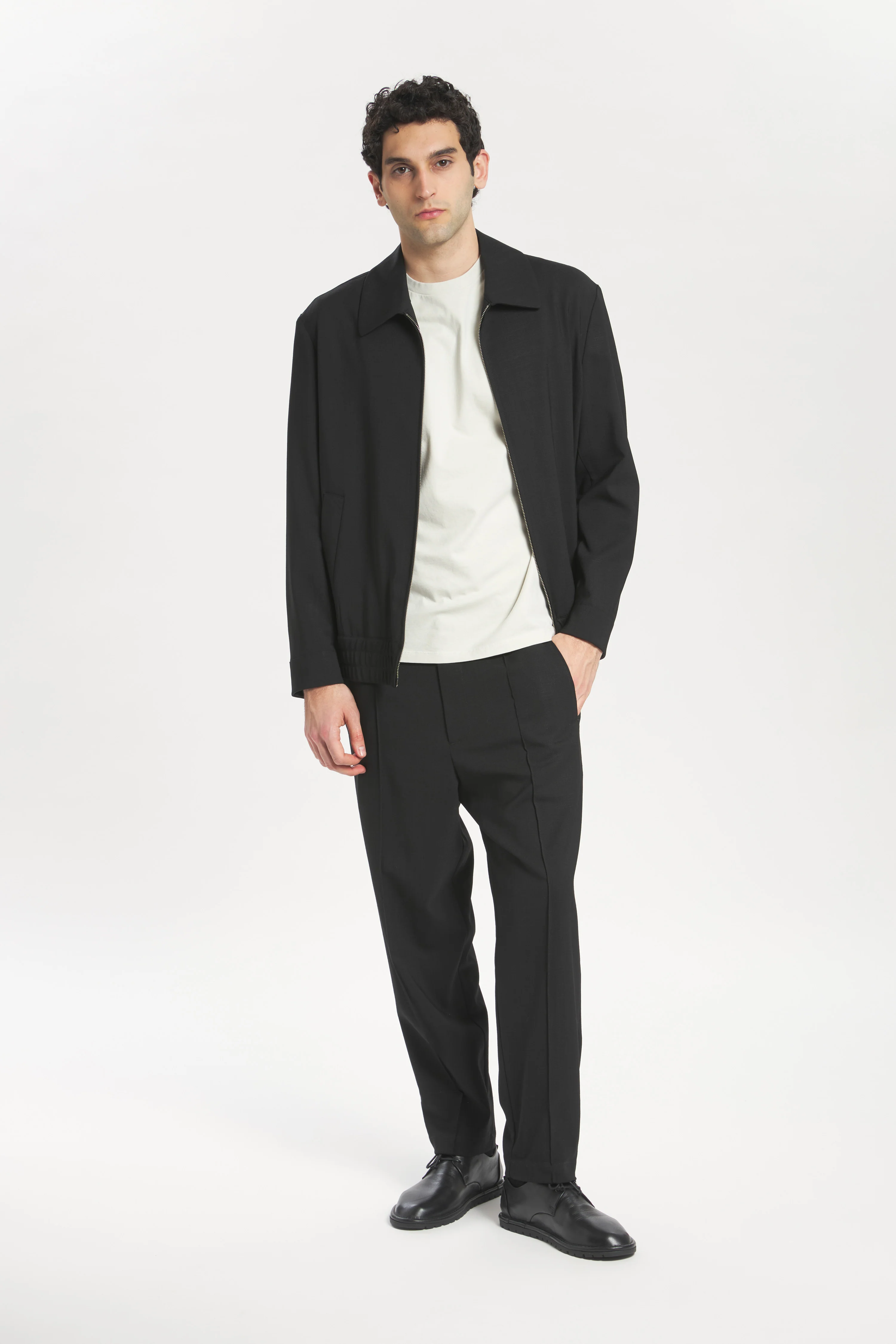 Coat  Tibio Grana Nero - Image 7
