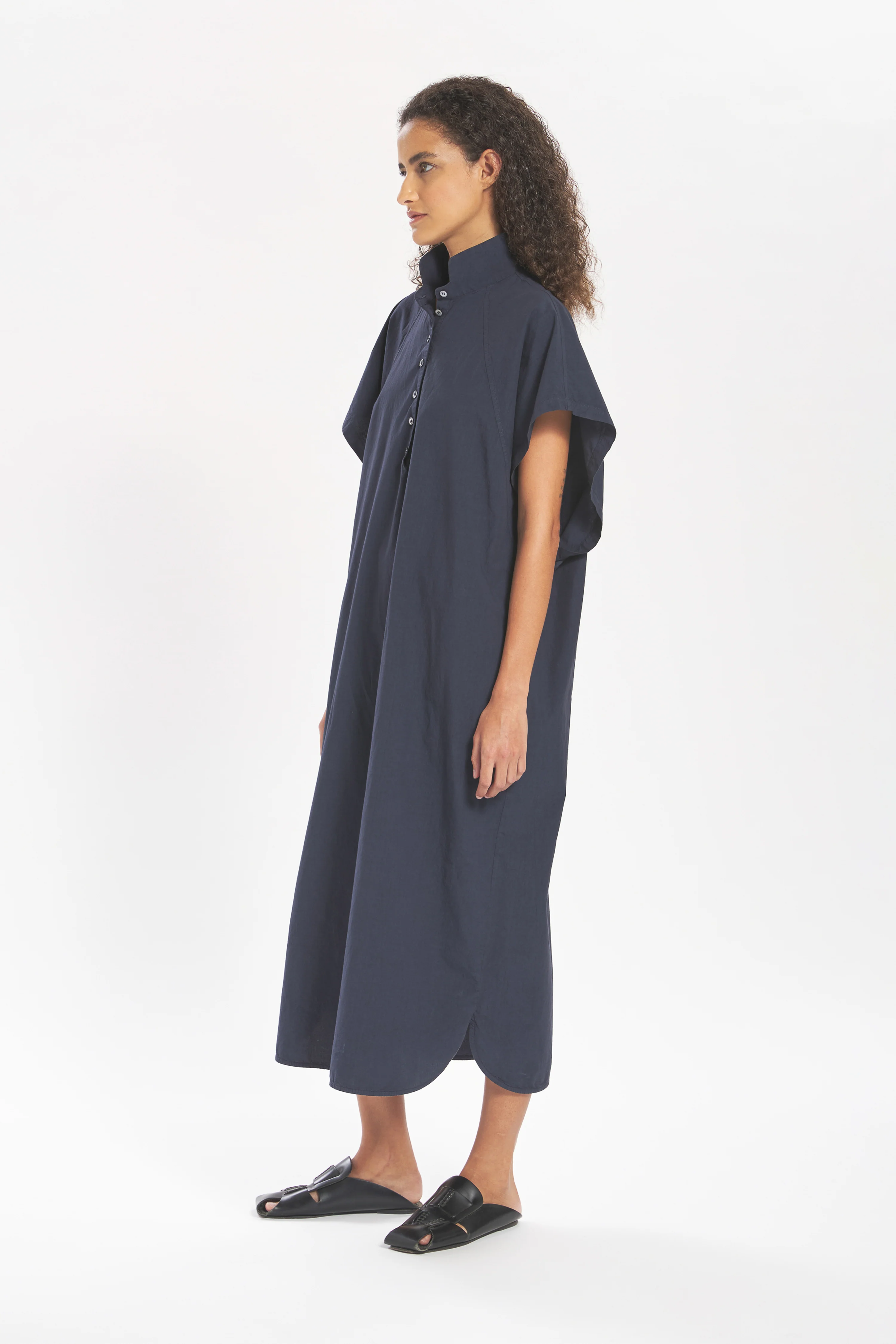 Dress Serafina Tendon Navy - Image 3