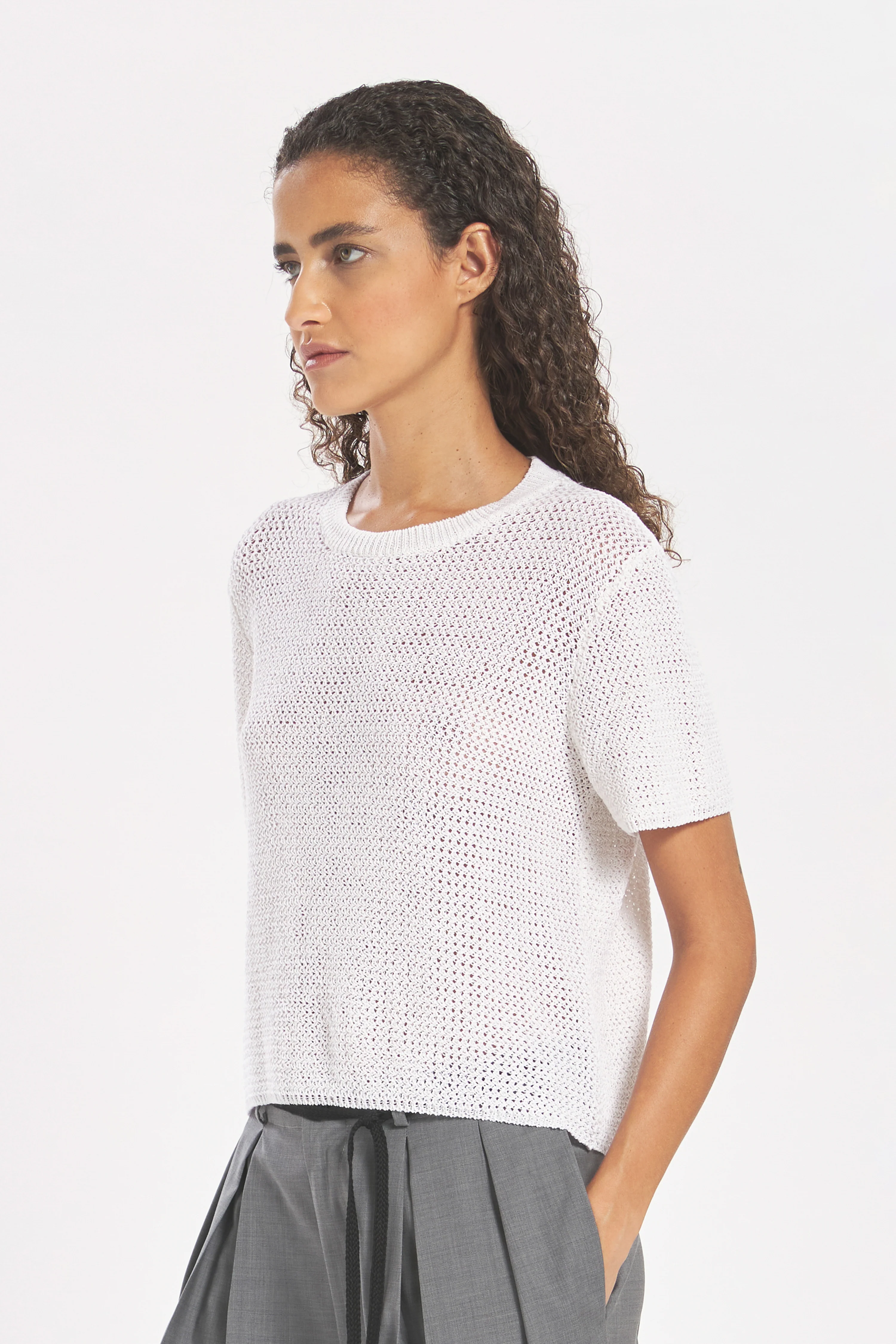 Knitwear Renè Aura Bianco - Image 3