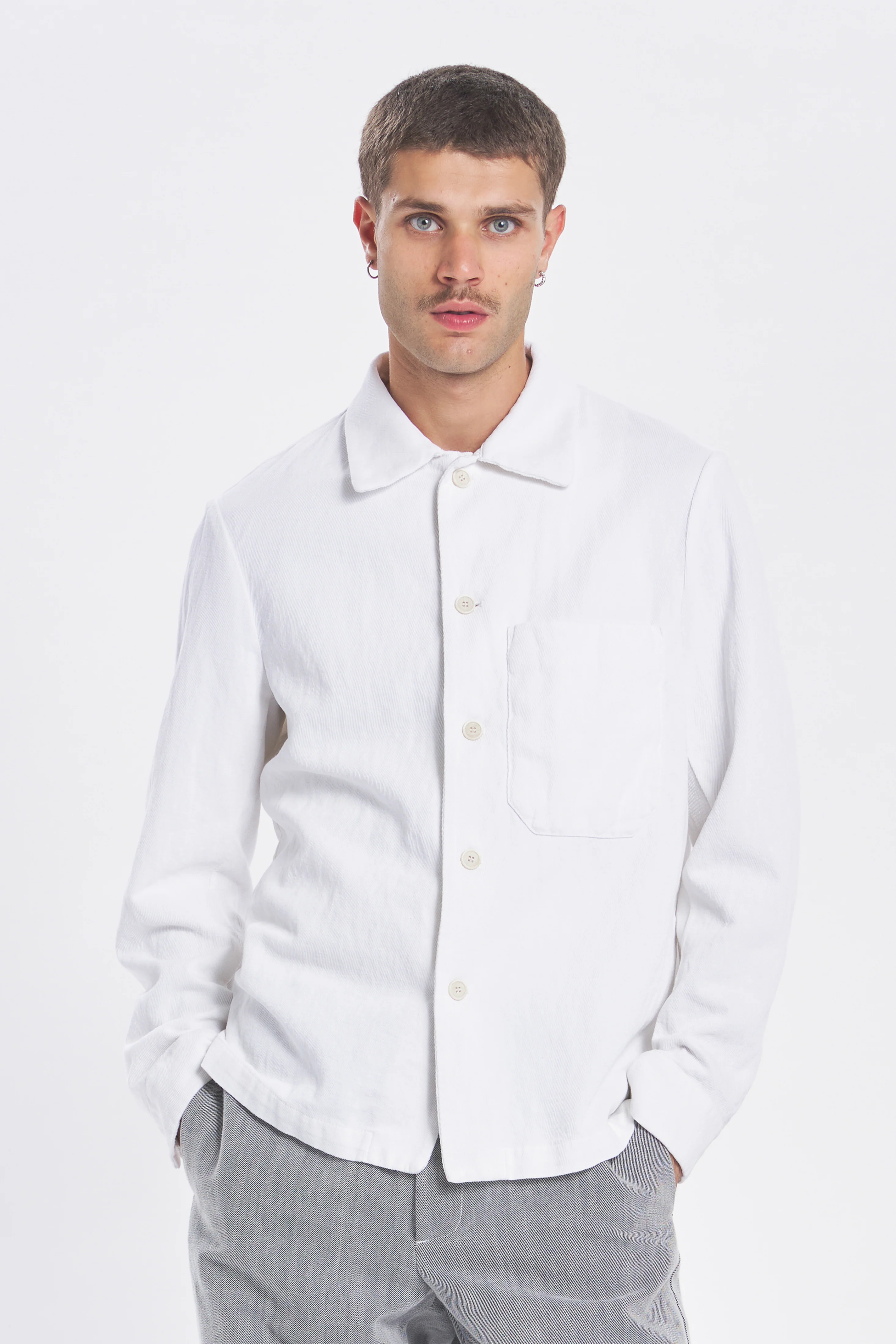 Overshirt Cedrone Furian Bianco - Image 4
