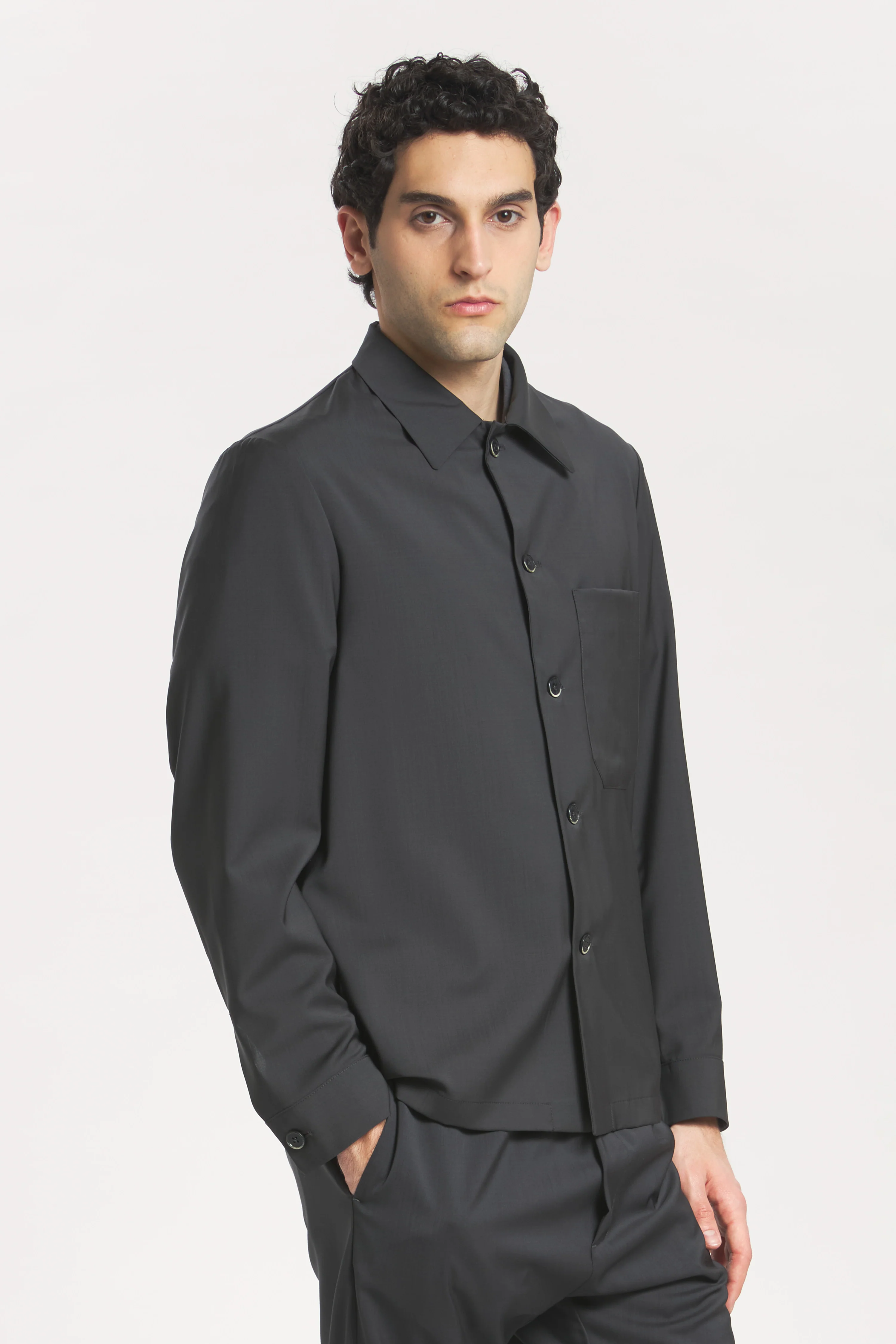 Overshirt Cedrone Tropical Piombo - Image 3