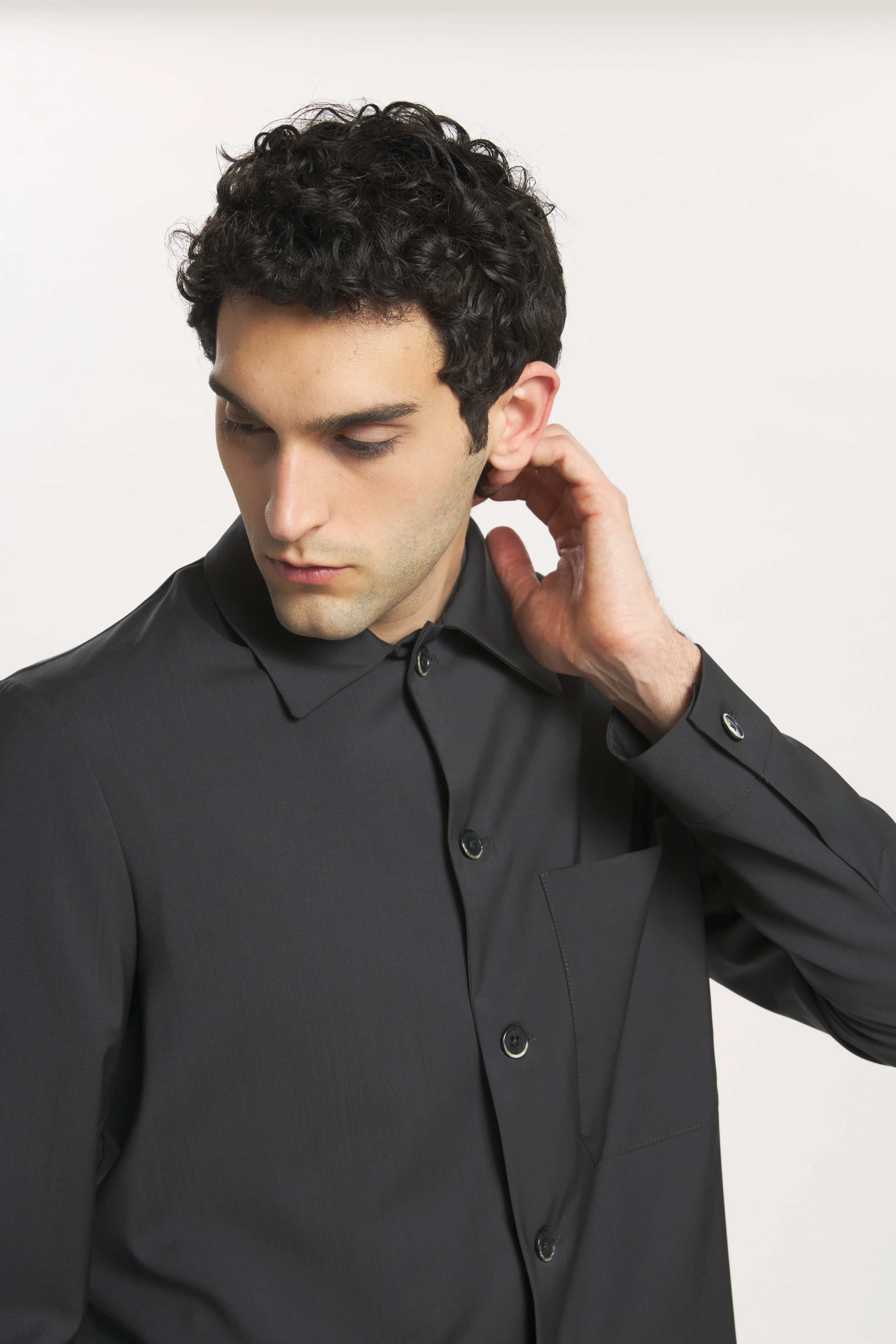 Overshirt Cedrone Tropical Piombo - Image 4