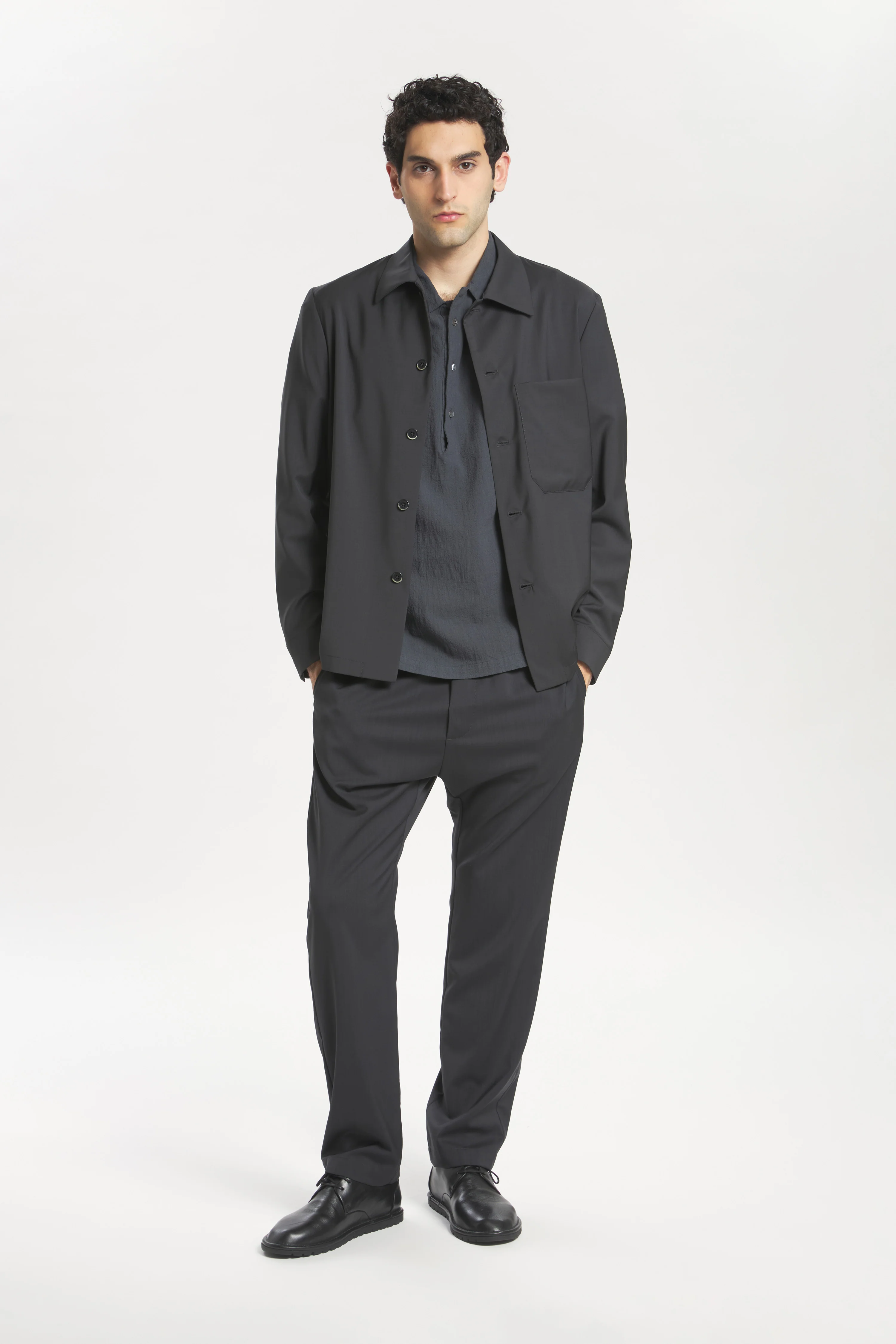 Overshirt Cedrone Tropical Piombo - Image 5