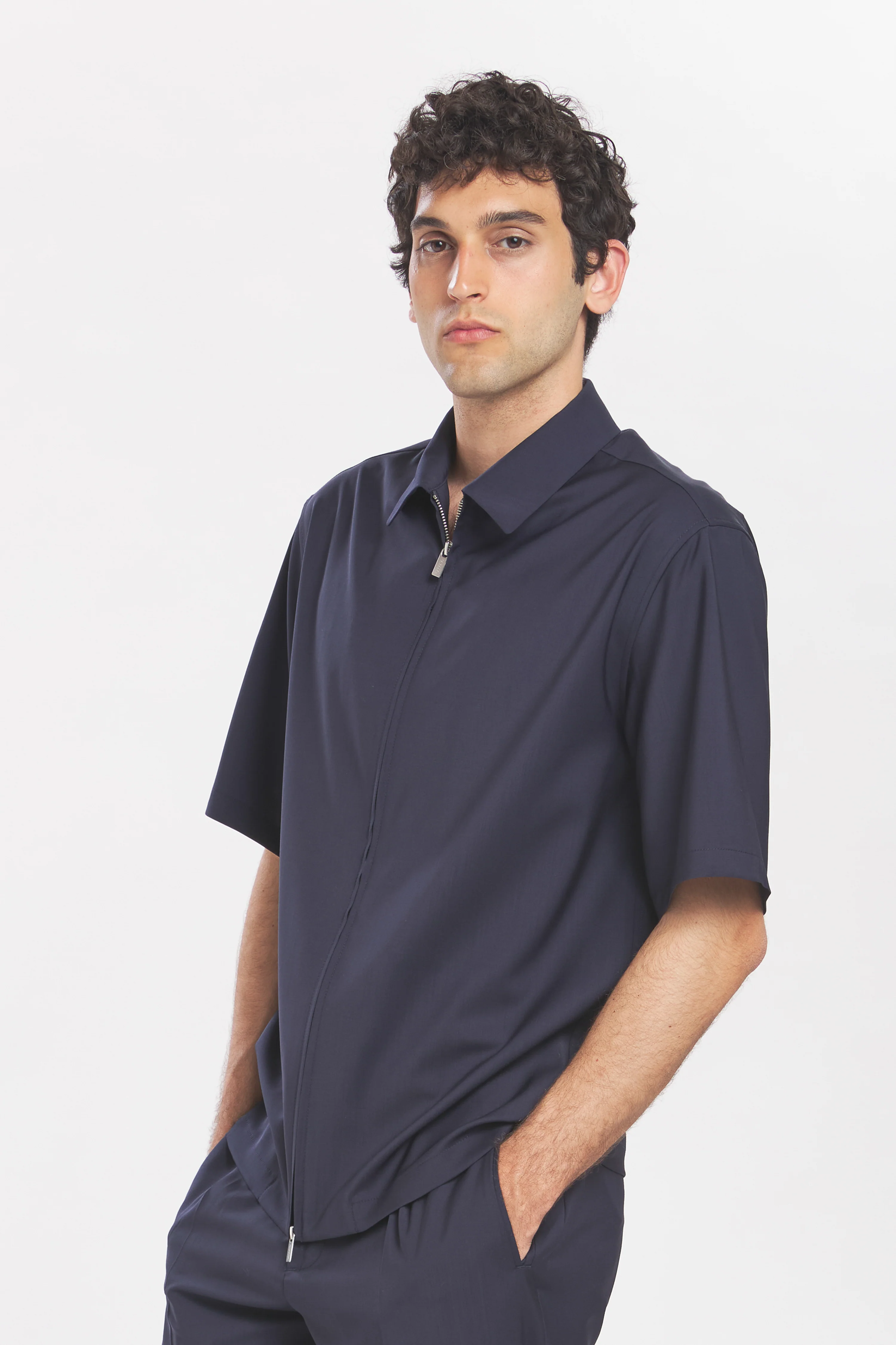 Overshirt Prama Tropical Navy - Image 3