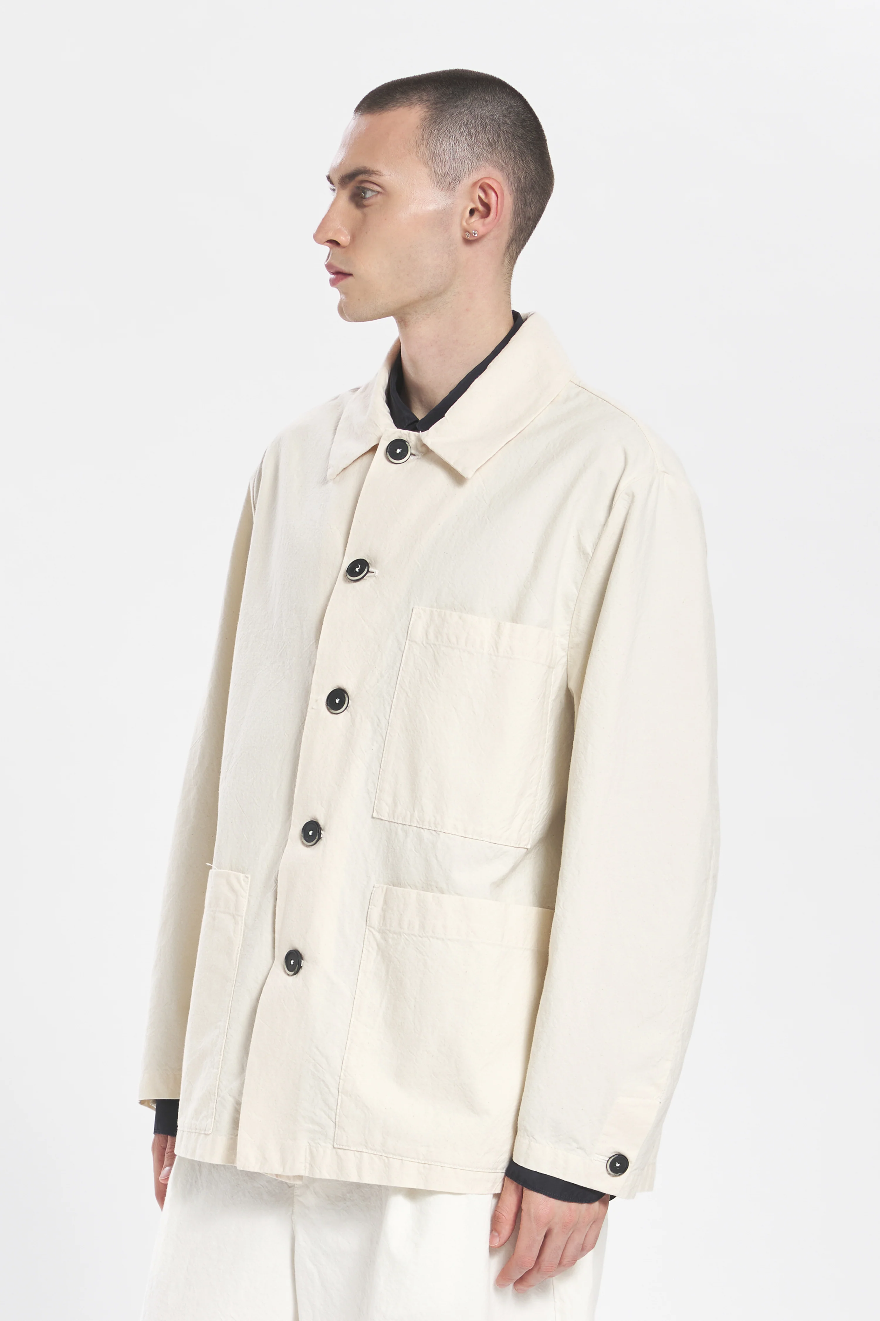 Overshirt Stae Garzoto Ecrù - Image 3