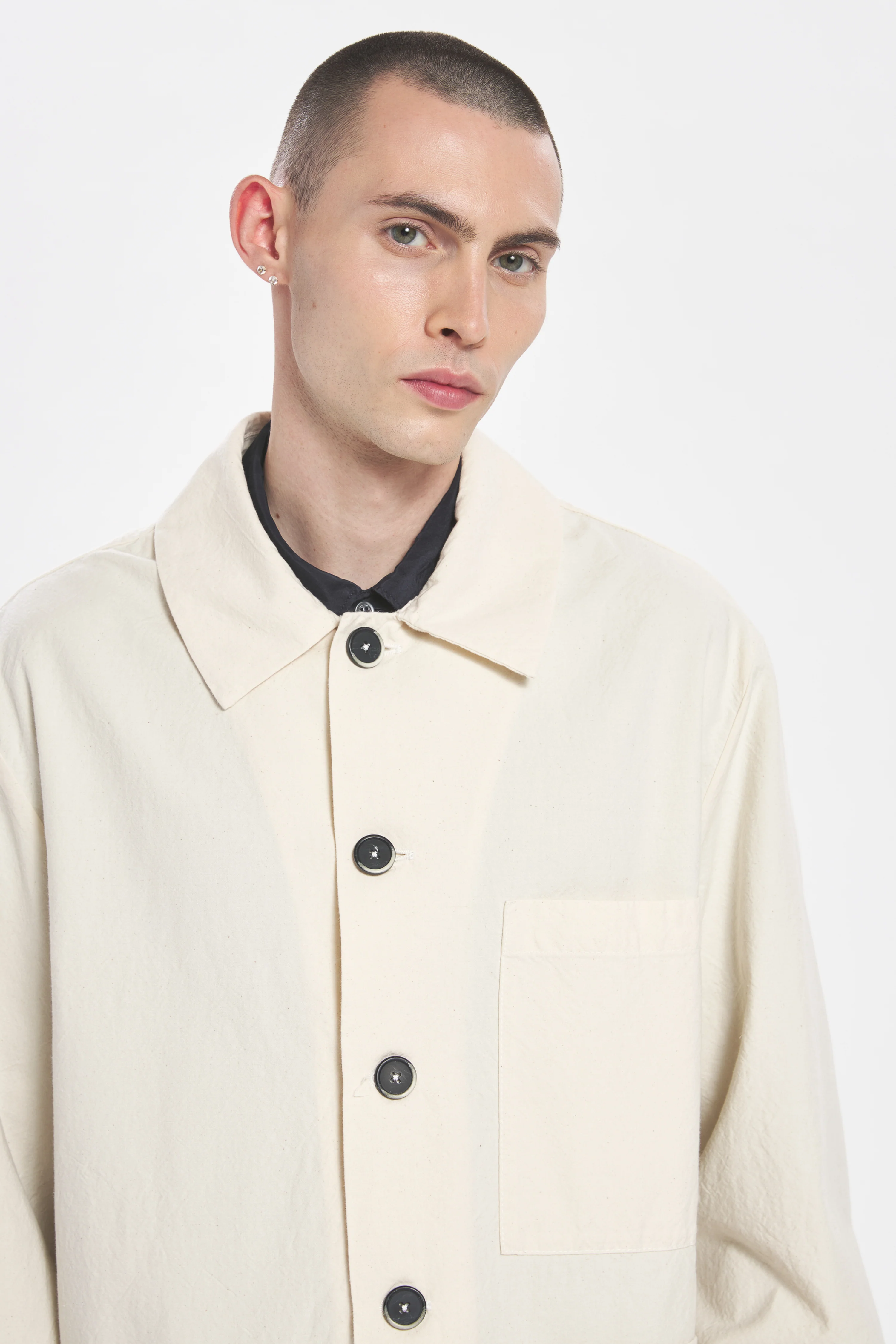 Overshirt Stae Garzoto Ecrù - Image 4