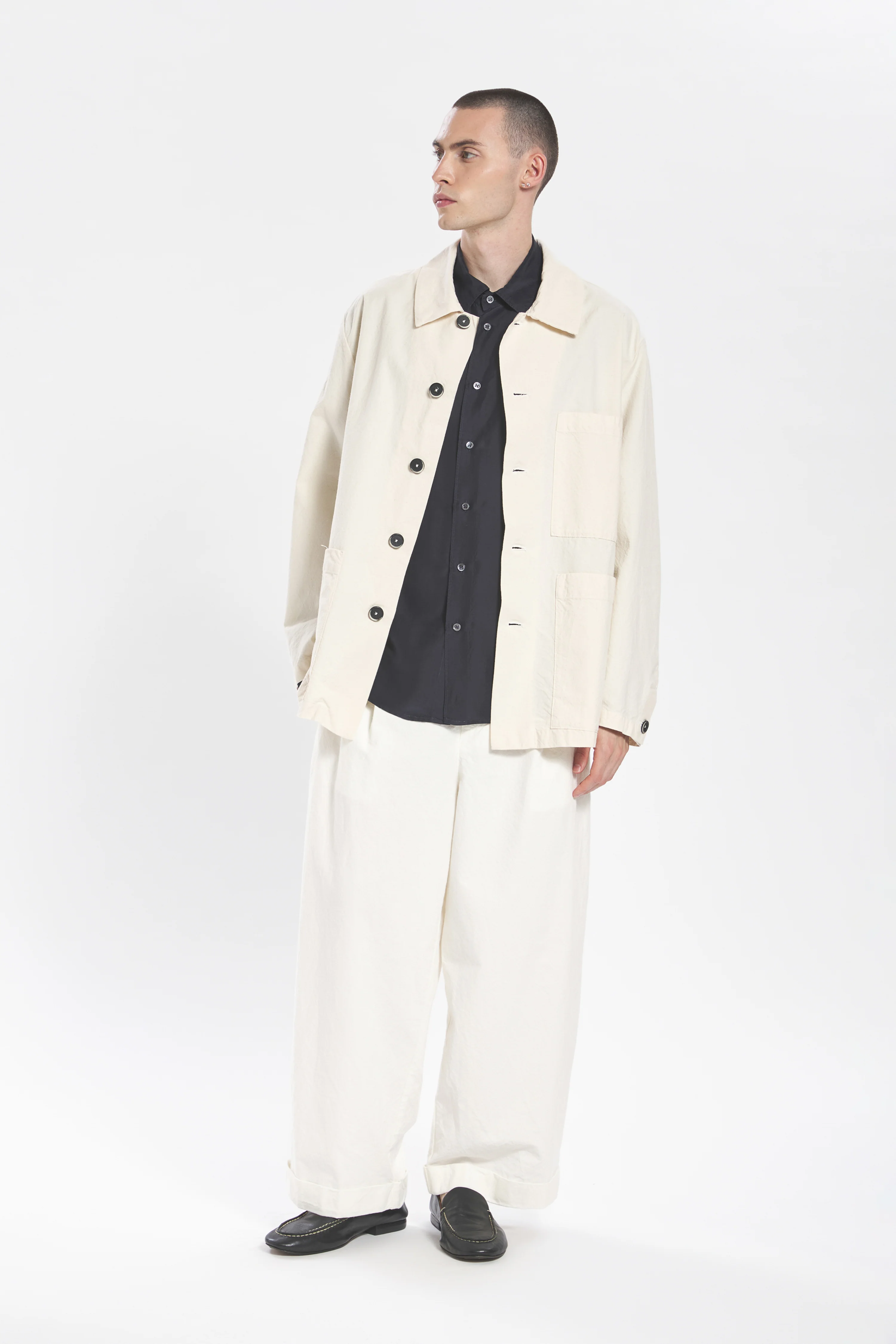 Overshirt Stae Garzoto Ecrù - Image 5
