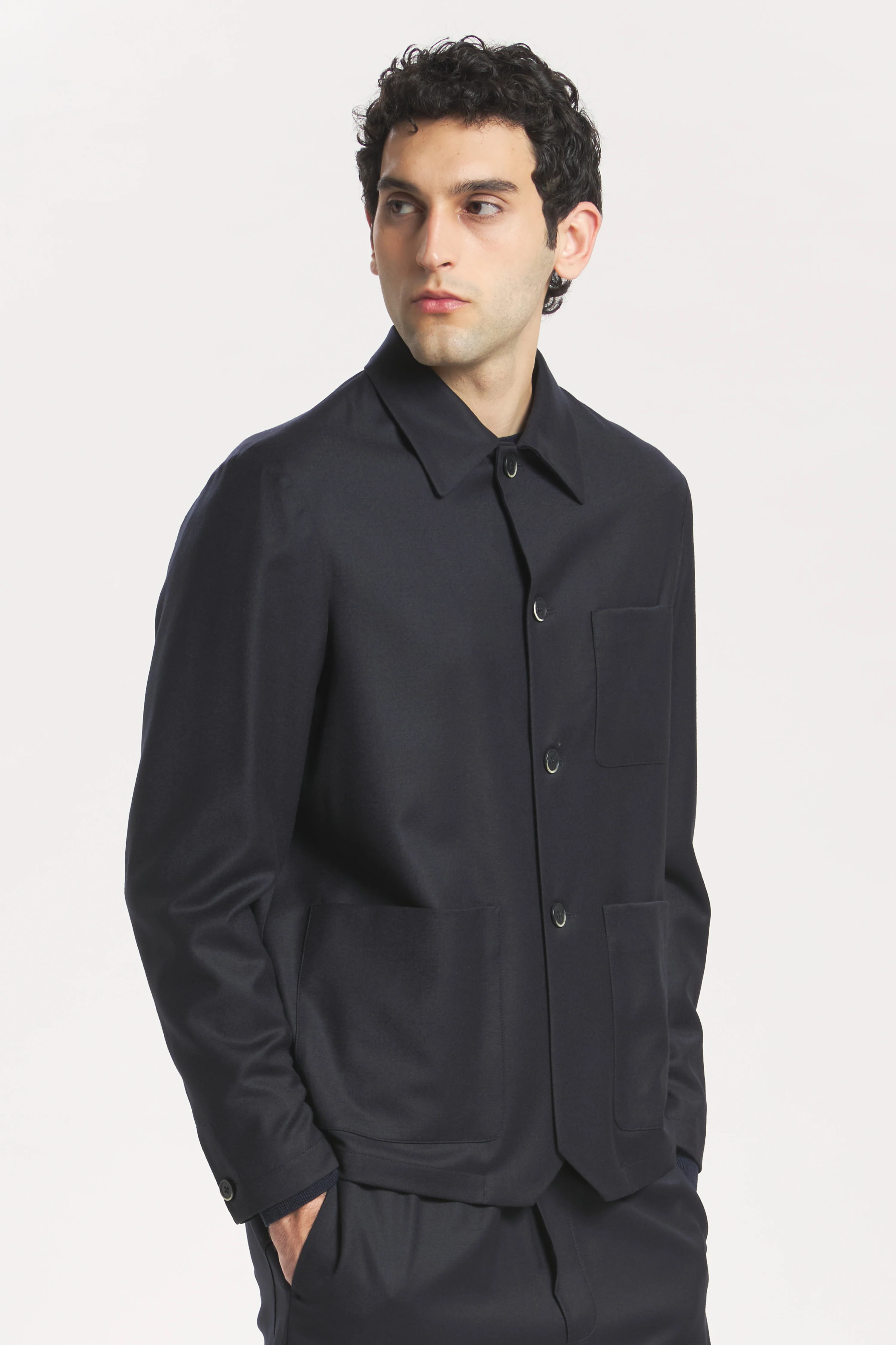 Overshirt Visal Flan Navy - Image 3