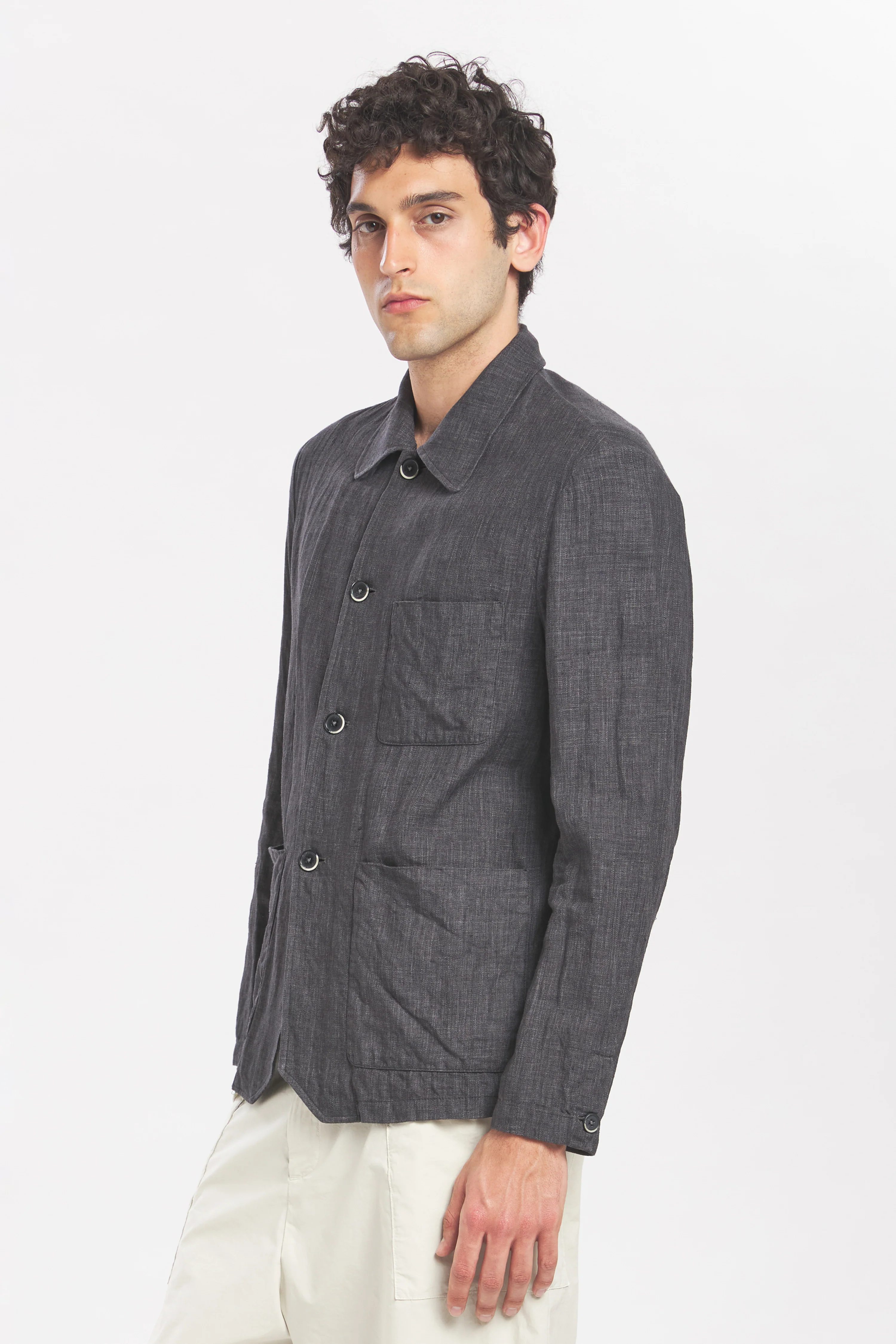 Overshirt Visal Simodo Piombo - Image 3