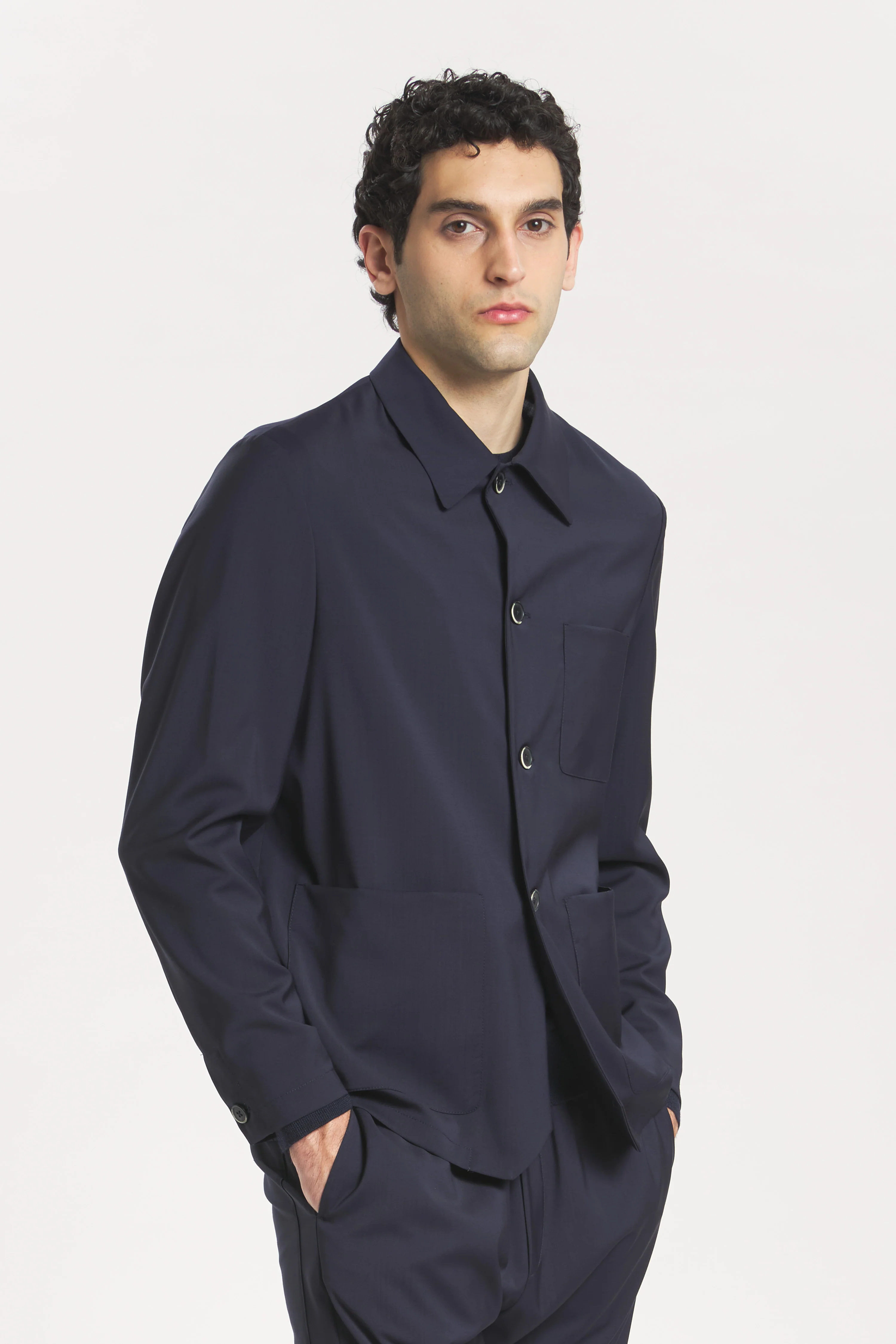 Overshirt Visal Tropical Navy - Image 3