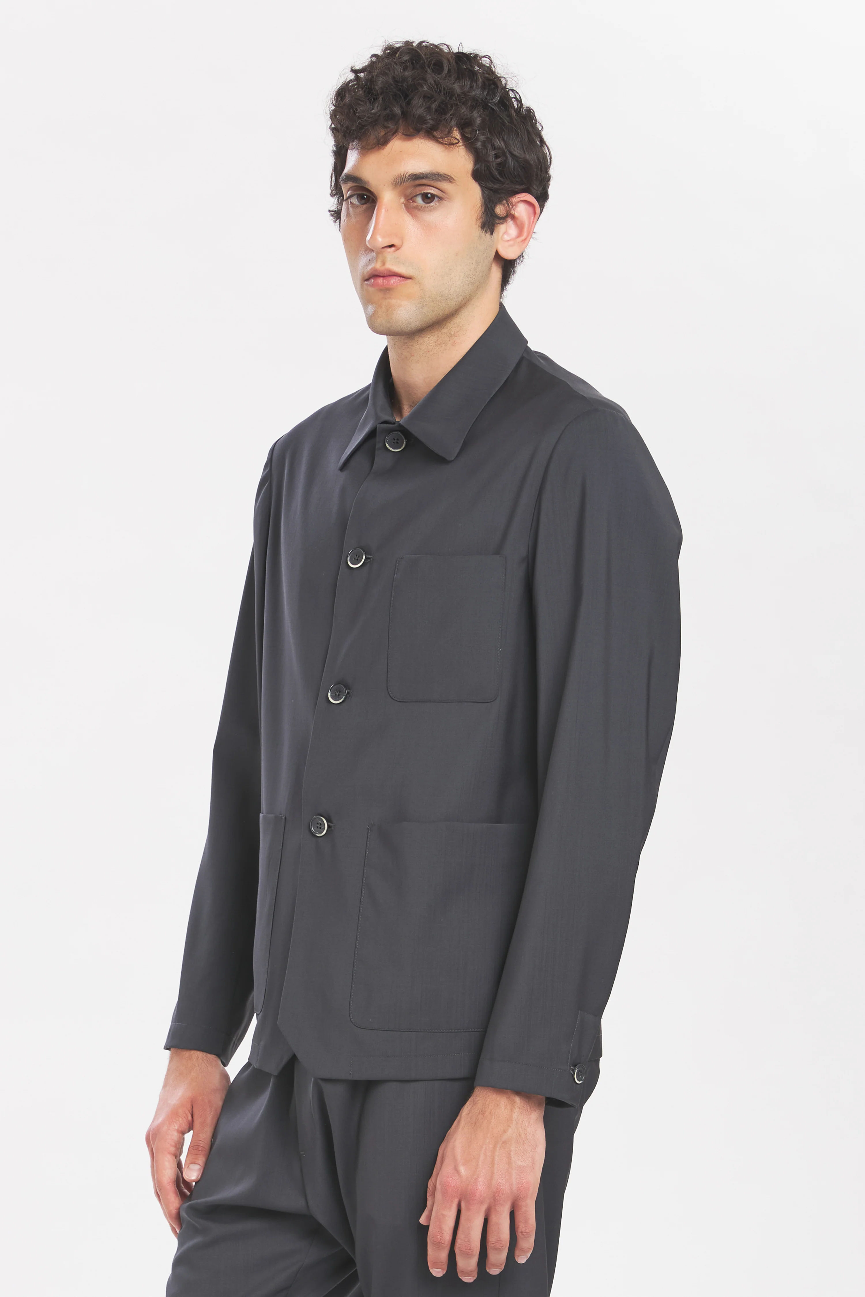 Overshirt Visal Tropical Piombo - Image 4