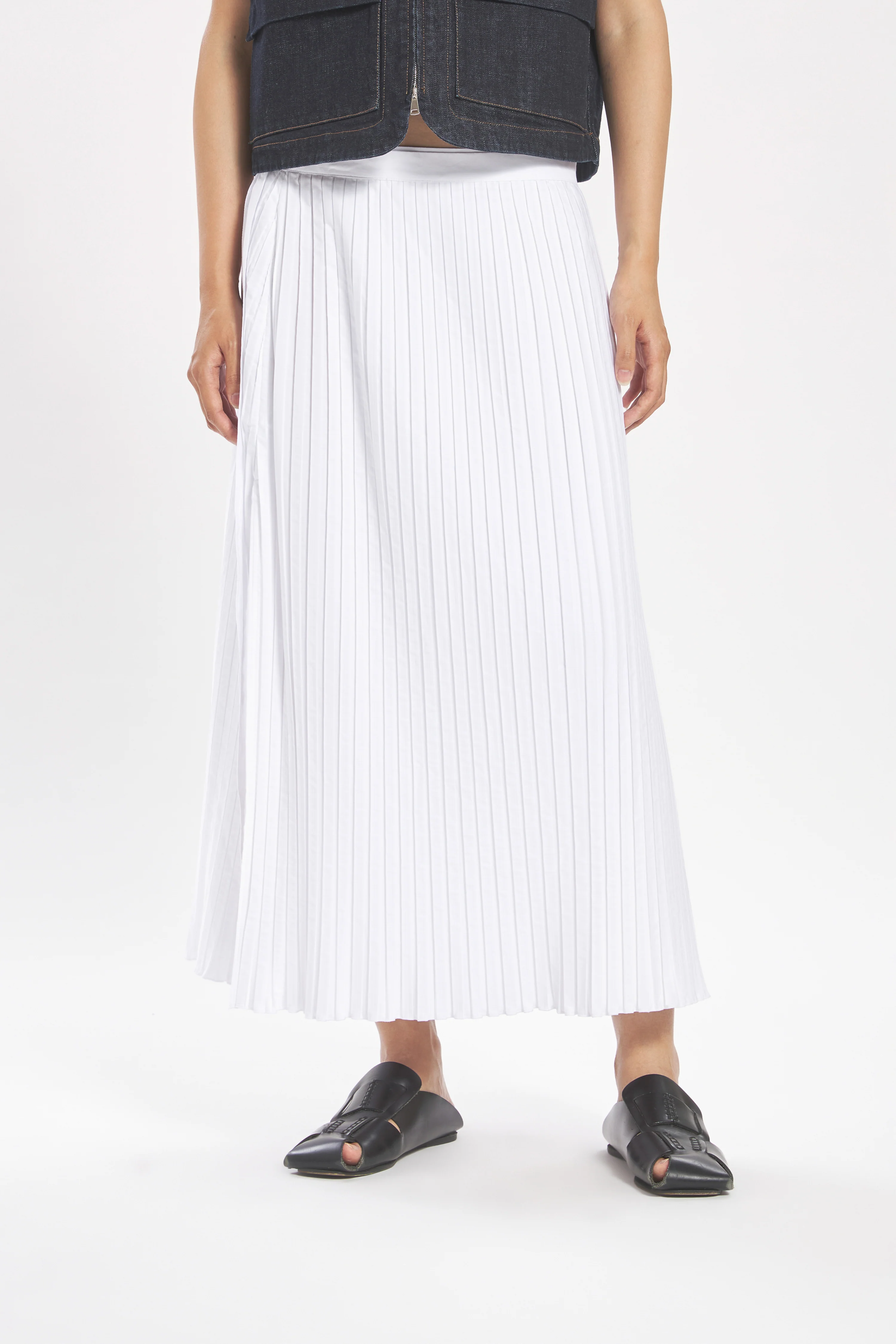 Skirt Lucietta Plico Bianco - Image 3