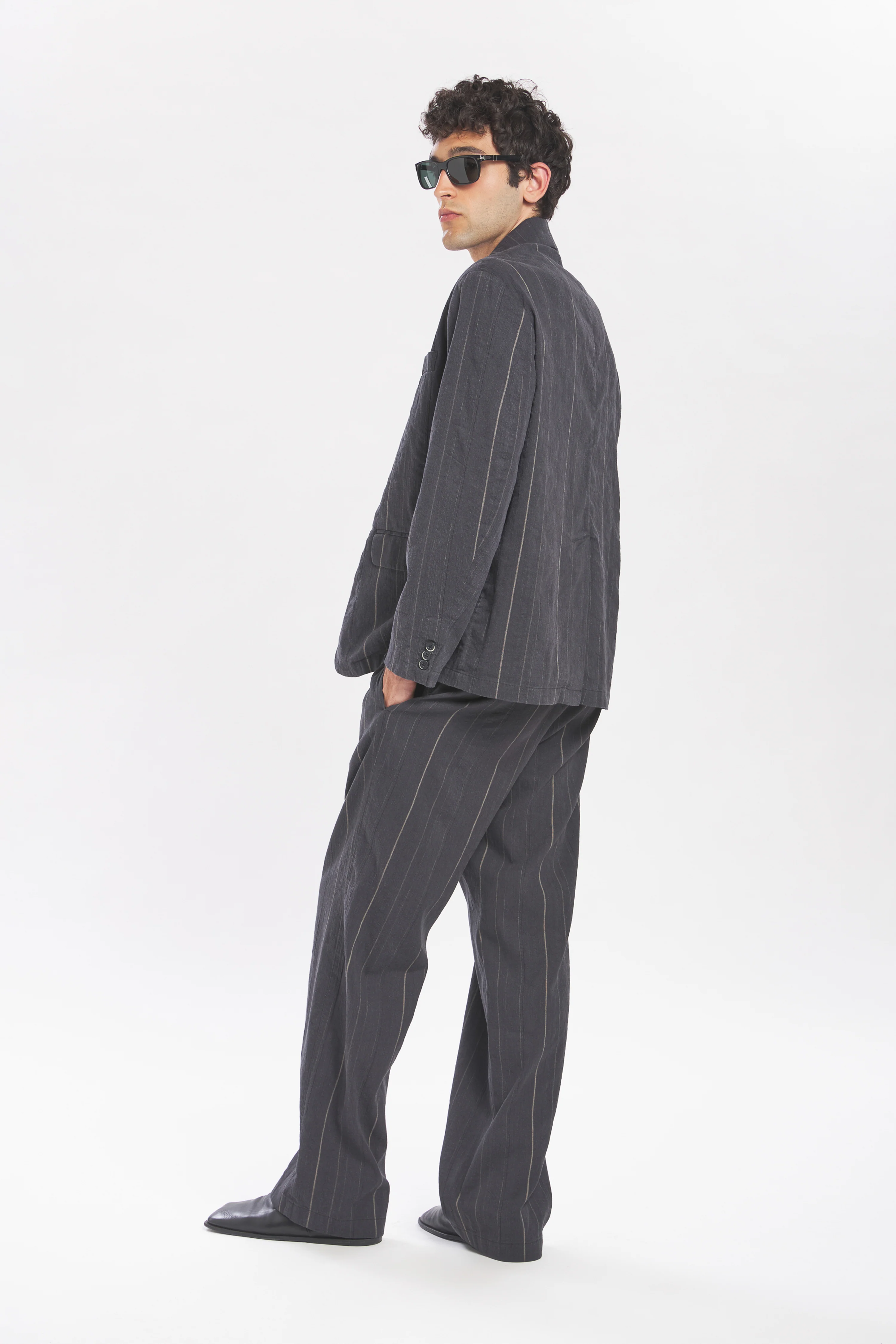 Trousers Delfo Cobian Piombo - Image 2
