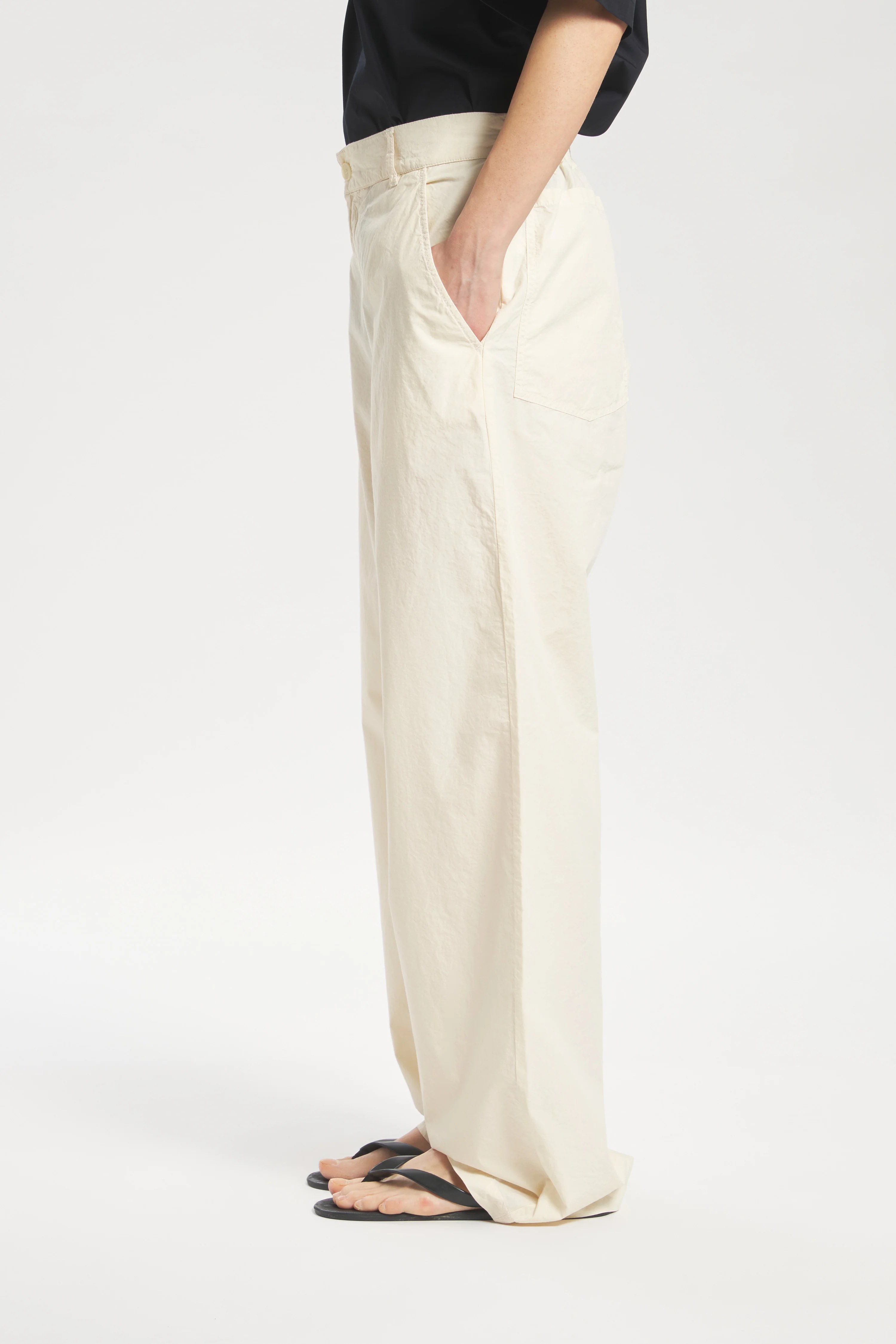 Trousers Ida Tendon Ecrù - Image 5