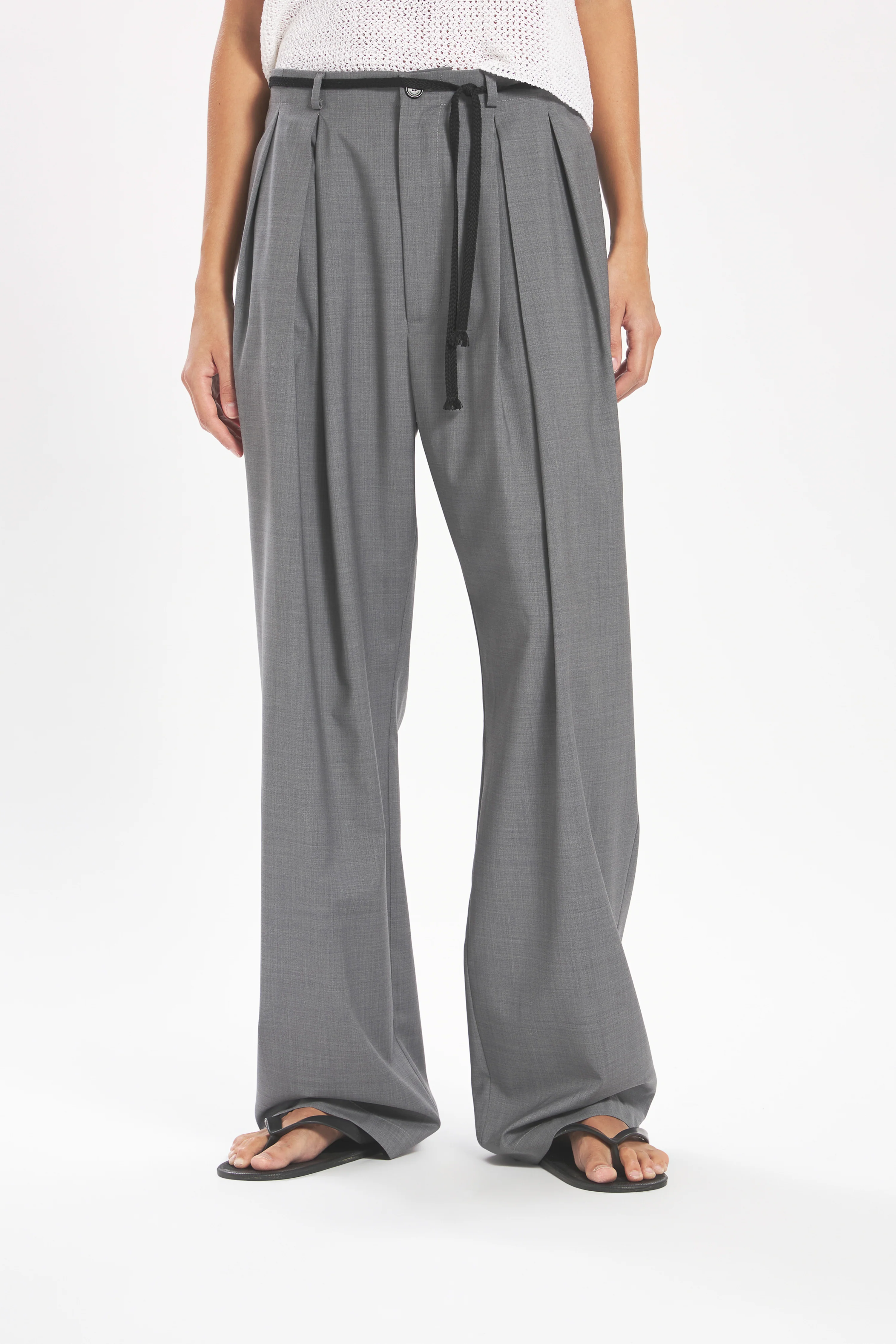 Trousers Pestrin Tropical Grigio - Image 3
