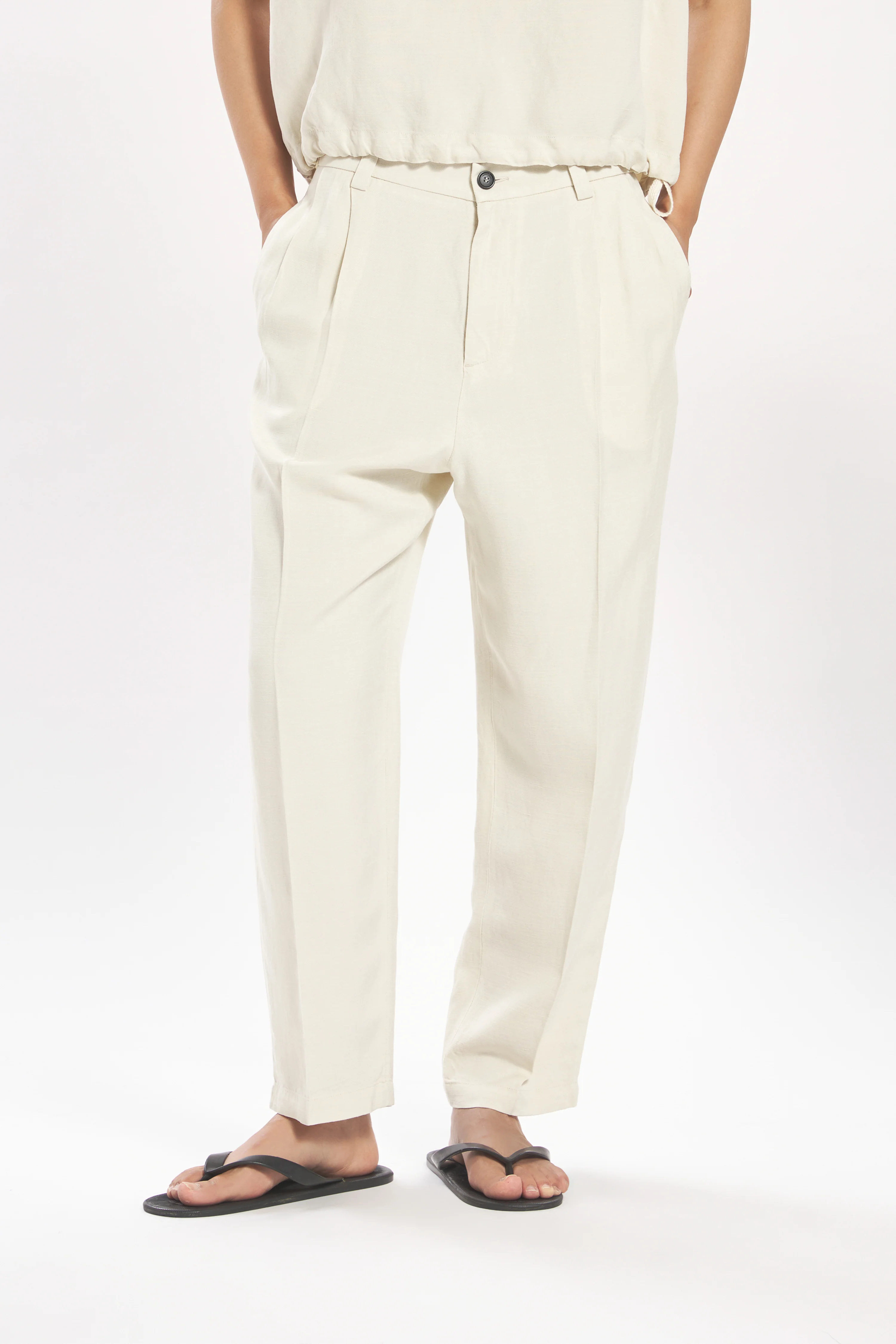 Trousers Roxanne Brezza Avorio - Image 4