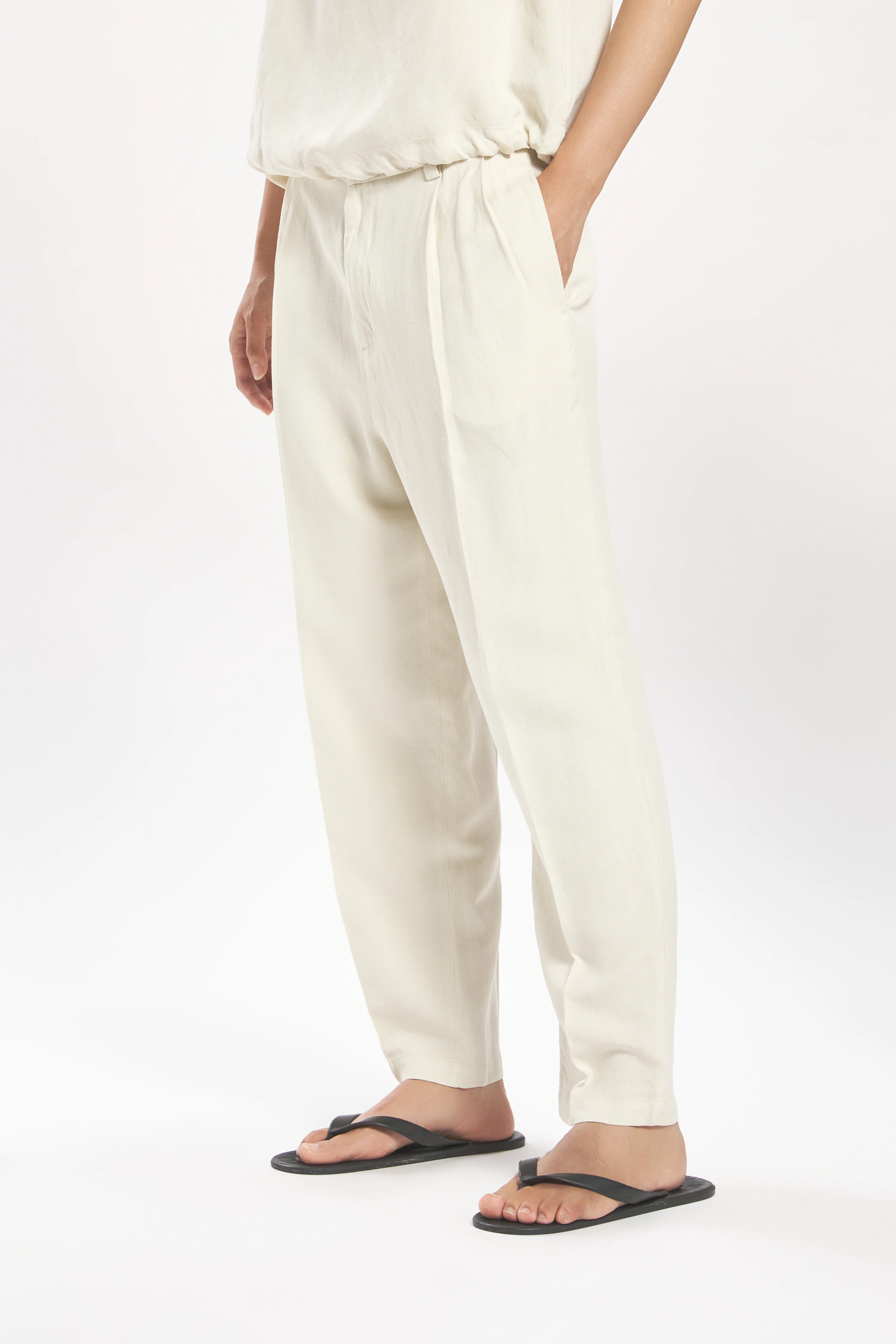 Trousers Roxanne Brezza Avorio - Image 5